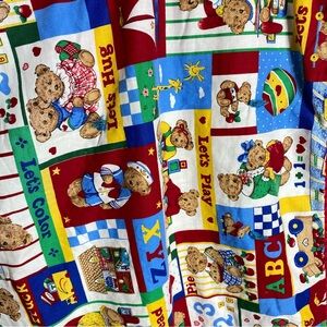 Vintage Bear Quilt Blanket Baby Crib